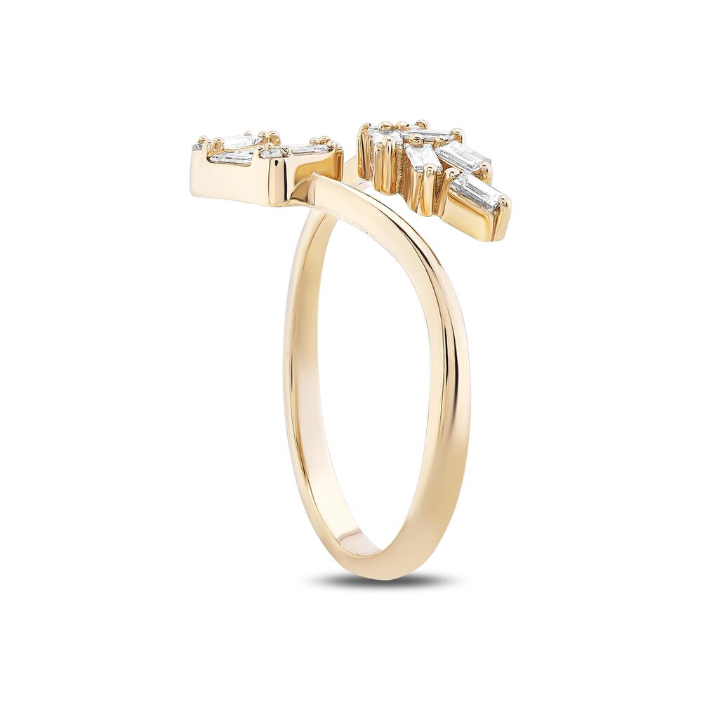 0.38Karat Diamond Baguette Ring