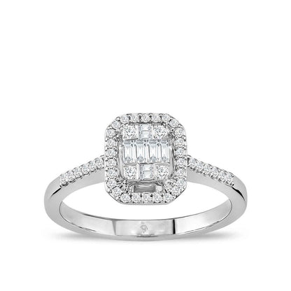 0.38Karat Diamond Baguette Ring