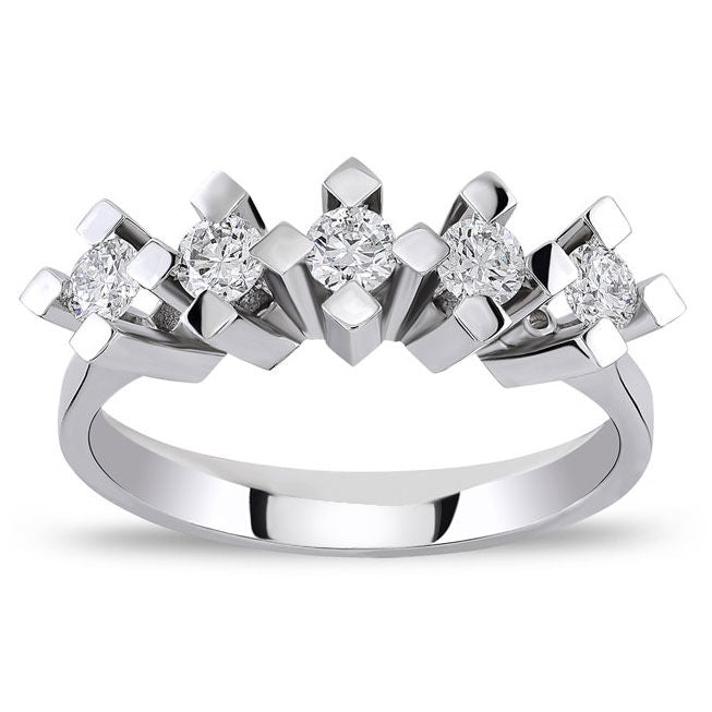 0.40 Carat Diamond Five Stones Ring