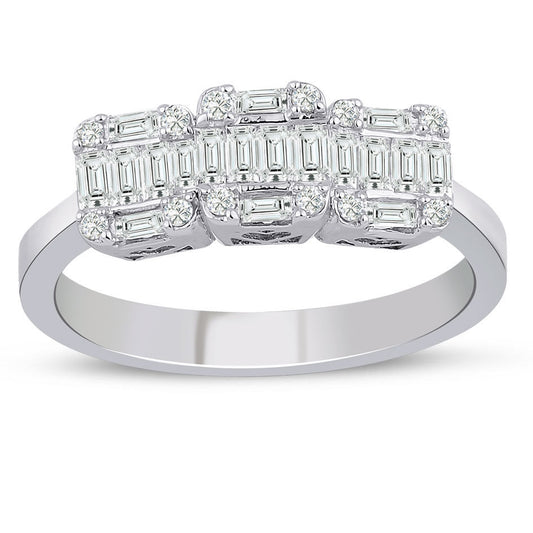 0.41 Carat Diamond Baguette Ring