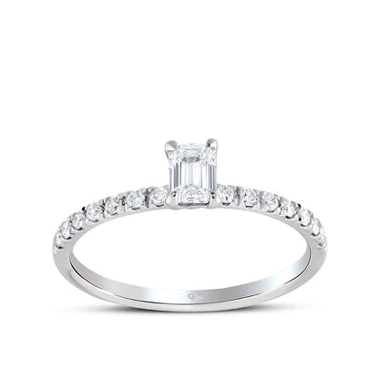 0.41 Karat Diamond Baguette Ring