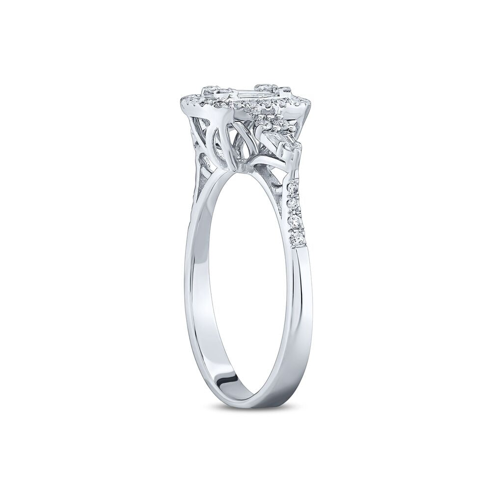 0.43 Karat Diamond Baguette Ring