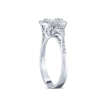 0.43 Karat Diamond Baguette Ring