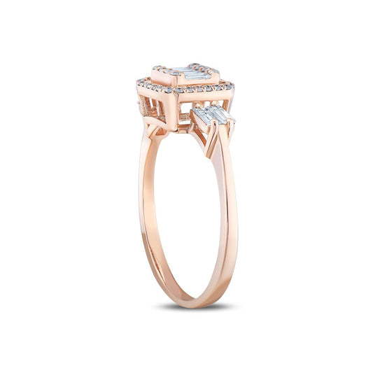 0.47 Karat Diamond Baguette Ring