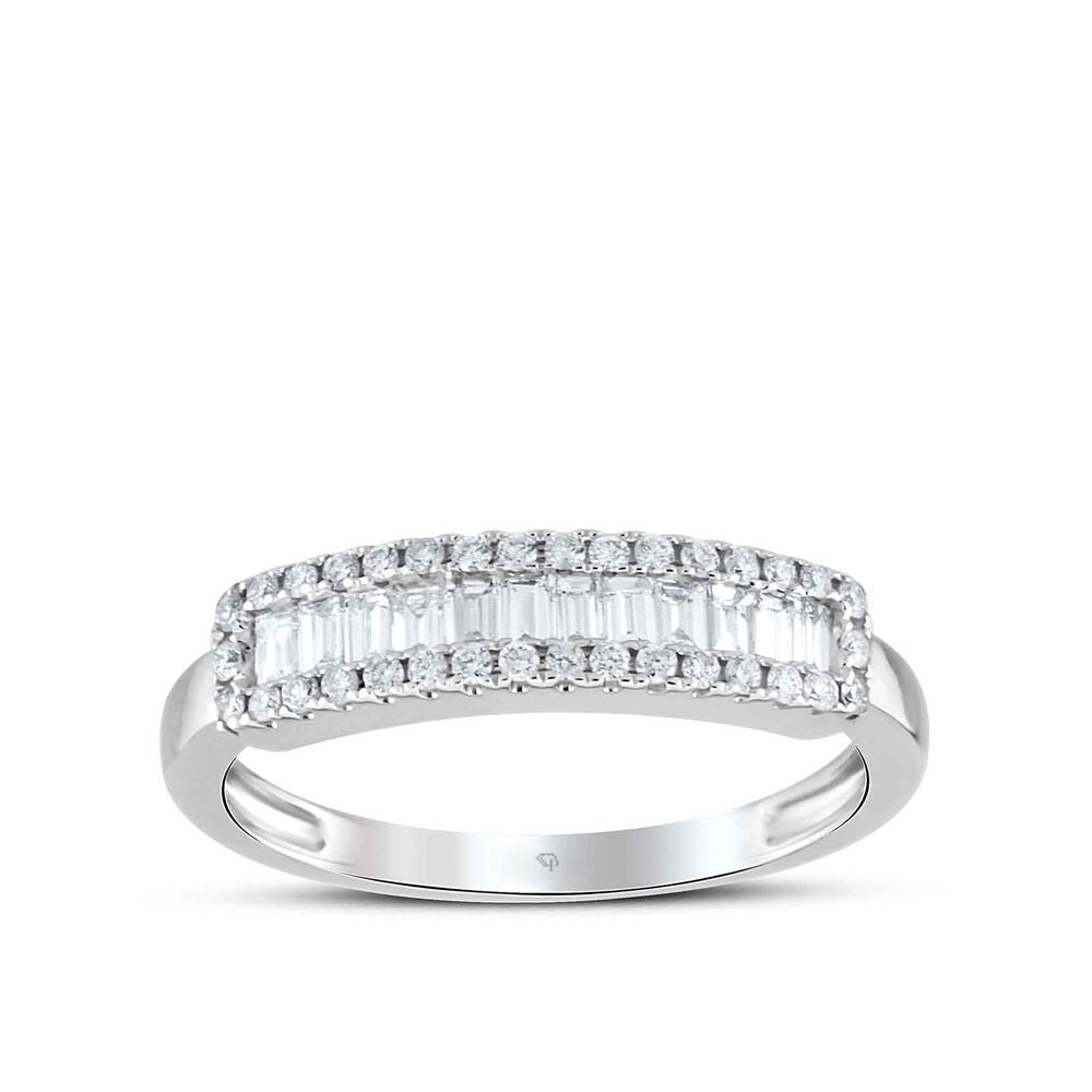 0.47 Karat Diamond Baguette Ring