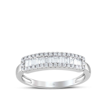 0.47 Karat Diamond Baguette Ring