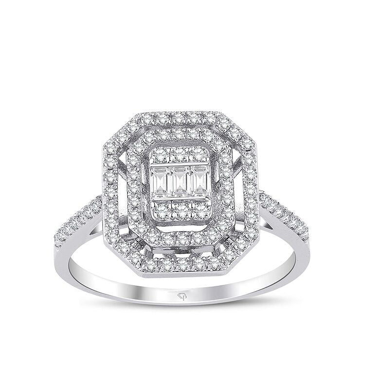 0.48Karat Diamond Baguette Ring