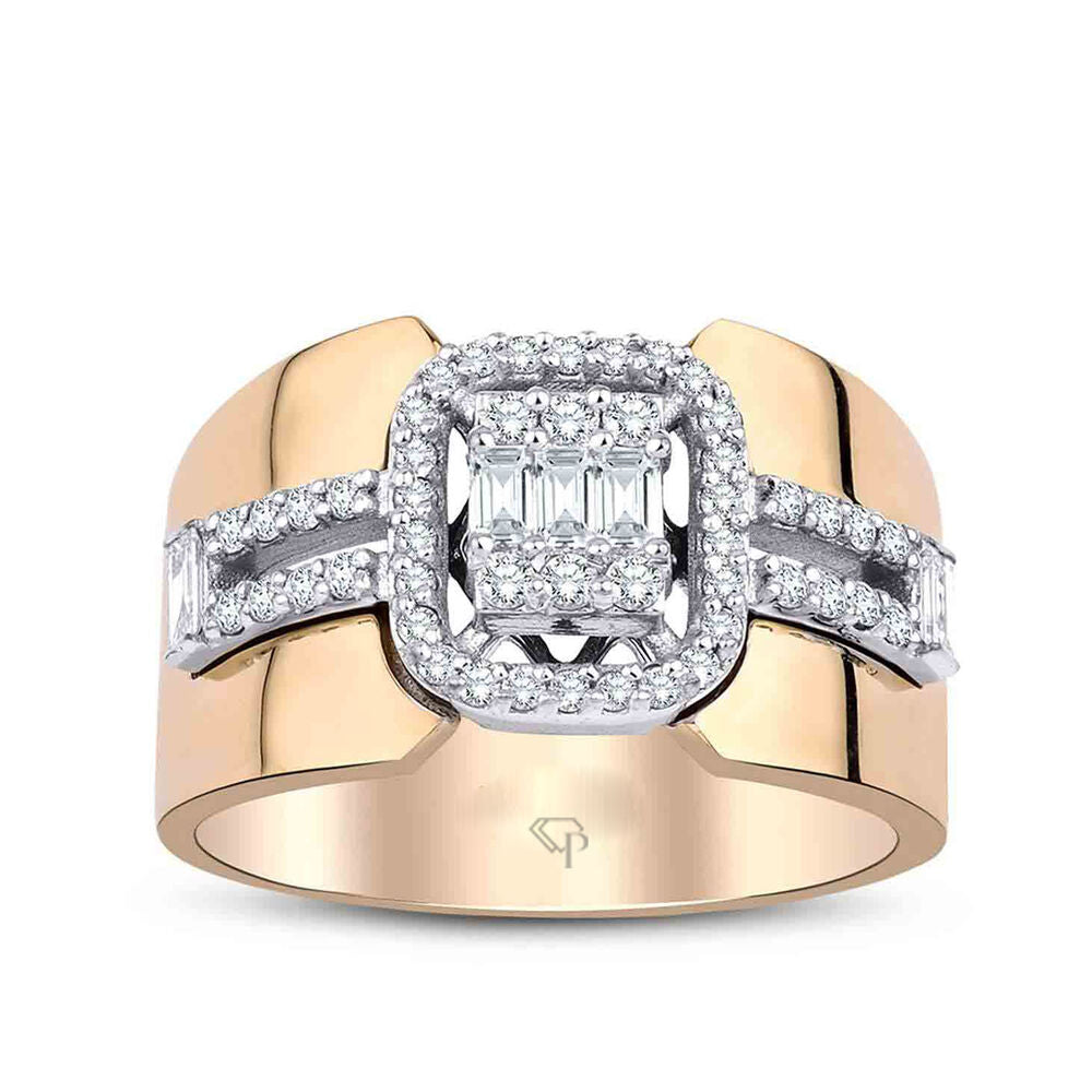 0.48Karat Diamond Baguette Ring