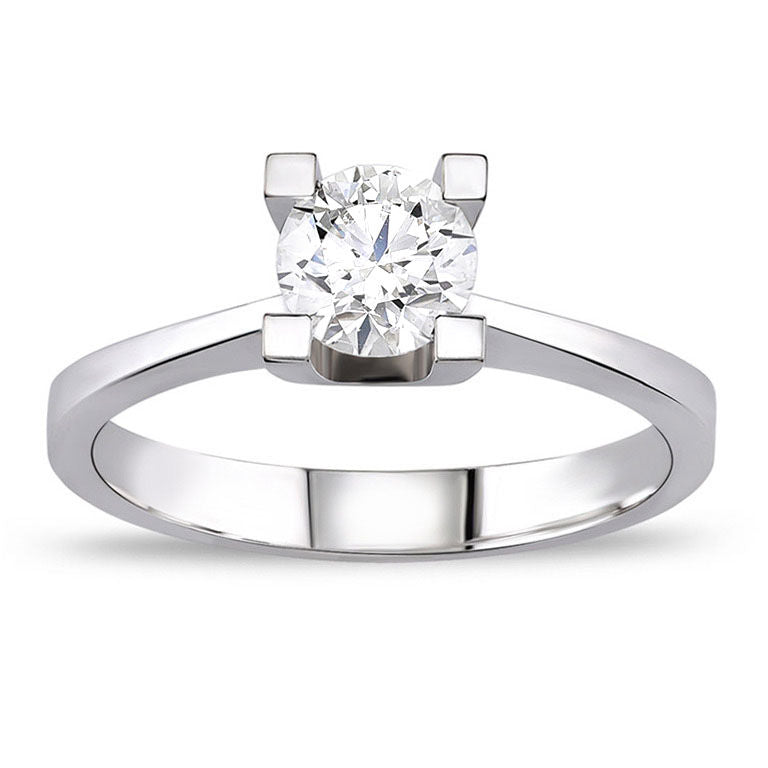 0.50 Carat D Color HRD Certificate Diamond Solitaire Ring