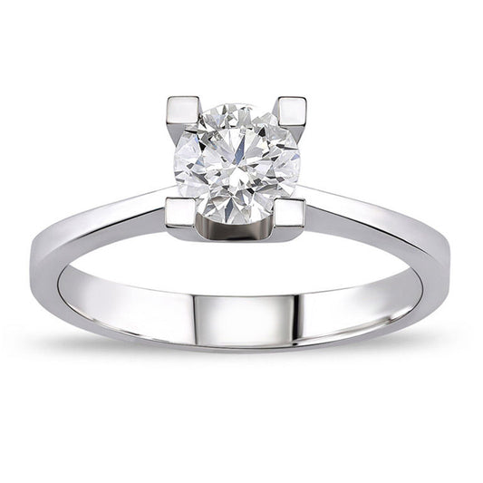 0.50 Carat G Color HRD Certificate Diamond Solitaire Ring