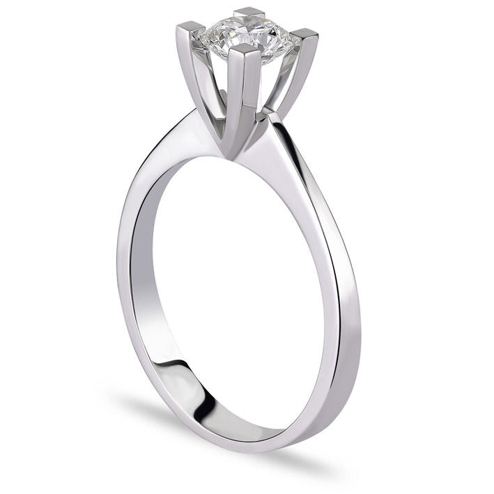 0.50 Carat G Color HRD Certificate Diamond Solitaire Ring