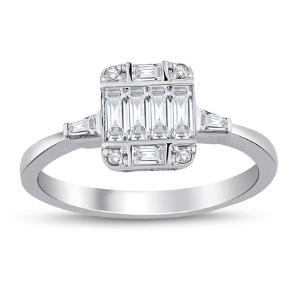 0.50 Carat Diamond Baguette Ring