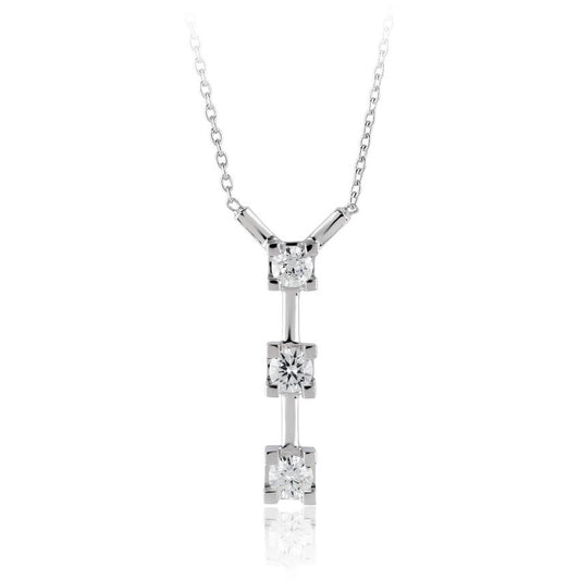0.50 Carat Diamond Tria Necklace