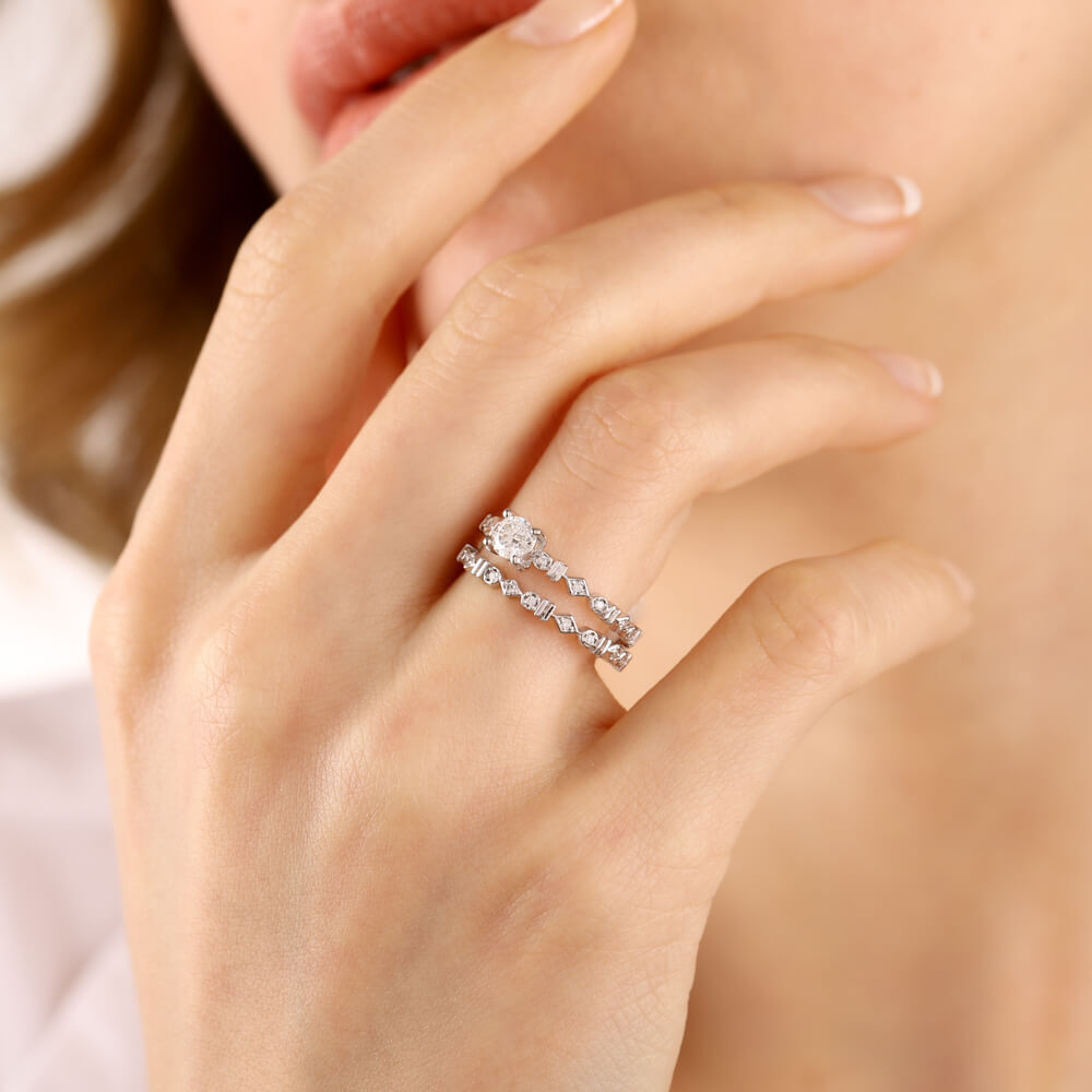 0.51 Carat Diamond Solitaire Ring (2 in 1)