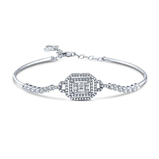 0.53 Carat Diamond Baguette Bracelet