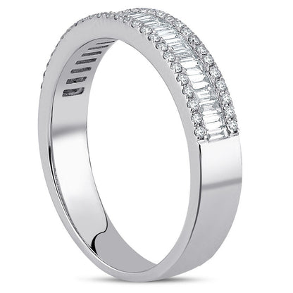 0.54 Karat Diamond Baguette Ring