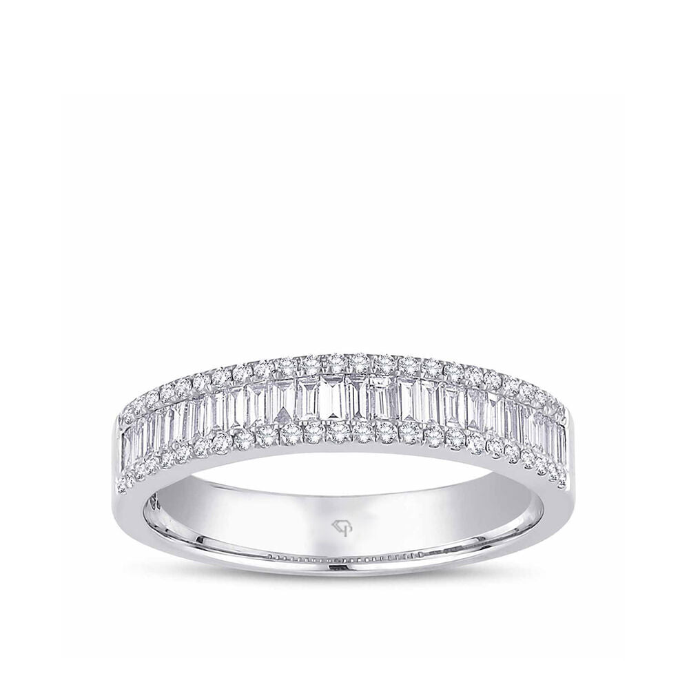 0.54 Karat Diamond Baguette Ring