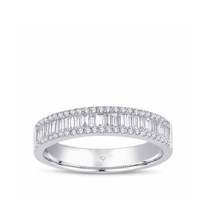 0.54 Karat Diamond Baguette Ring