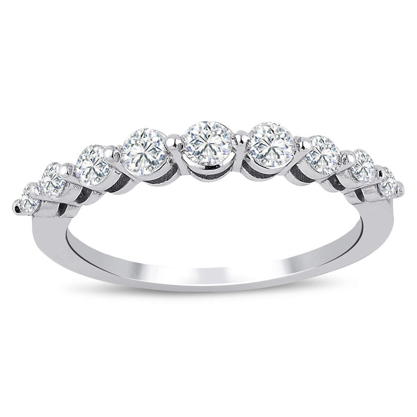 0.55 Carat Diamond Half Turn Ring