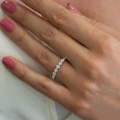 0.55 Carat Diamond Half Turn Ring