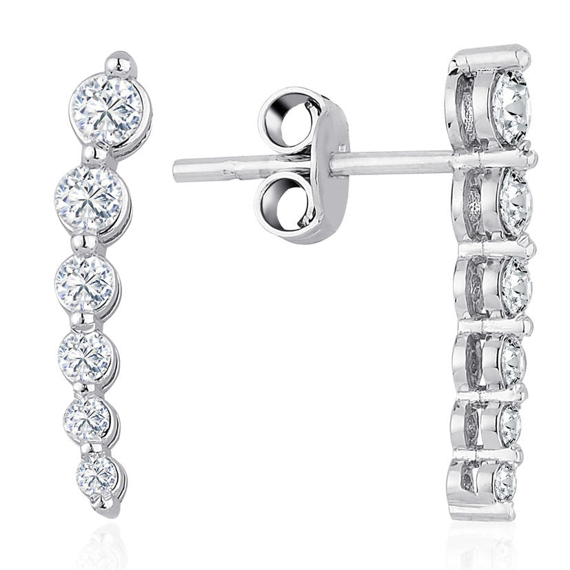 0.56 Carat Diamond Earrings