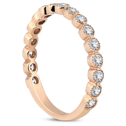 0.57 Carat Diamond Half Turn Ring