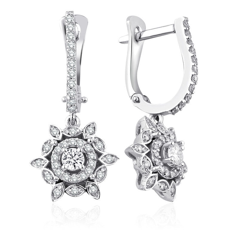 0.57Carat Diamond Earrings