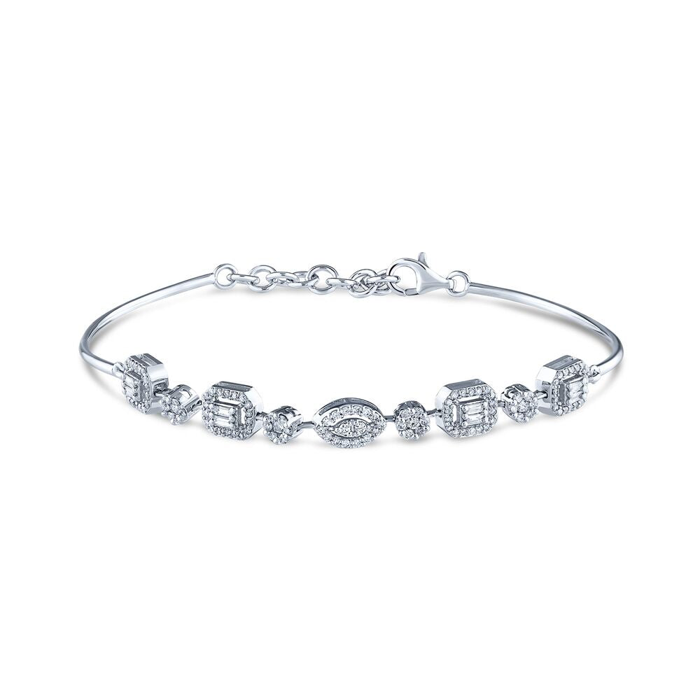 0.63 Carat Diamond Baguette Bracelet