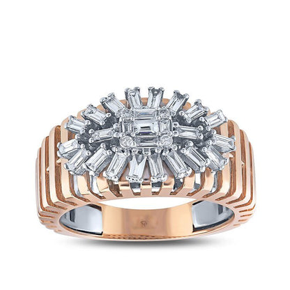 0.63 Karat Diamond Baguette Ring