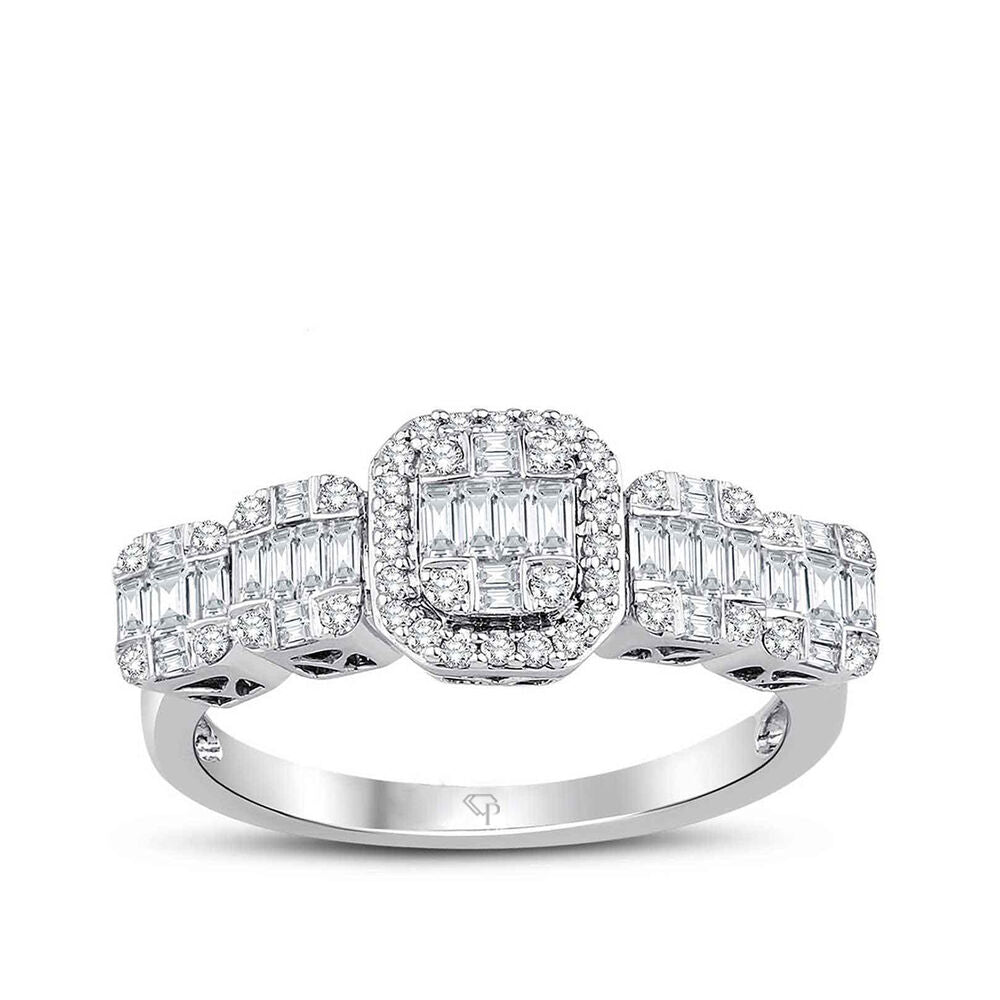 0.63 Karat Diamond Baguette Ring