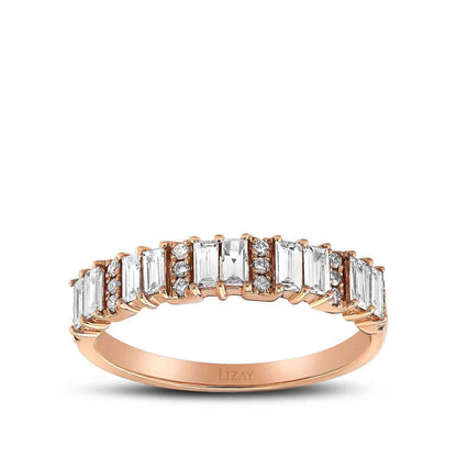 0.63 Karat Diamond Baguette Ring