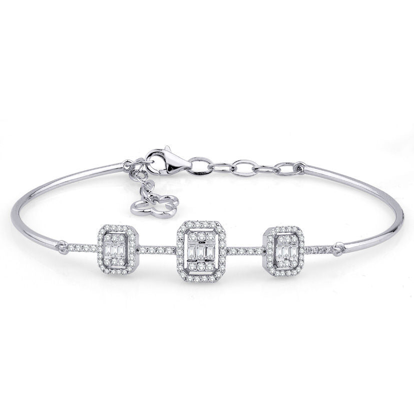 0.67 Carat Diamond Baguette Bracelet