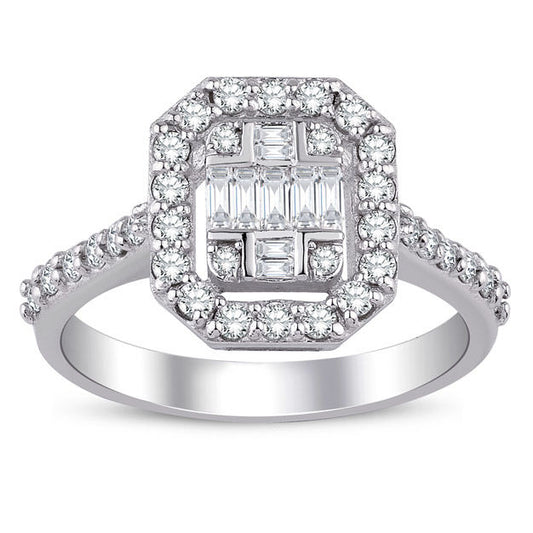 0.65 Carat Diamond Baguette Ring