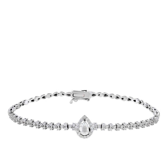 0.65 Carat Diamond Drop Stone Bracelet