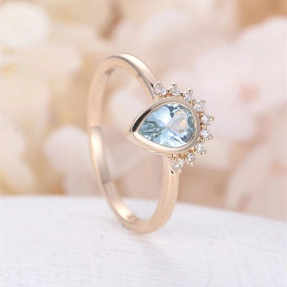 0,66 Carat Diamond Ring Ocean 14K