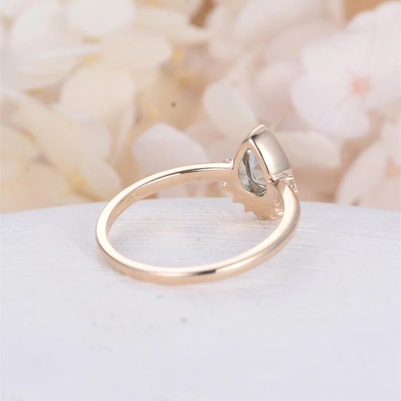 0,66 Carat Diamond Ring Ocean 14K