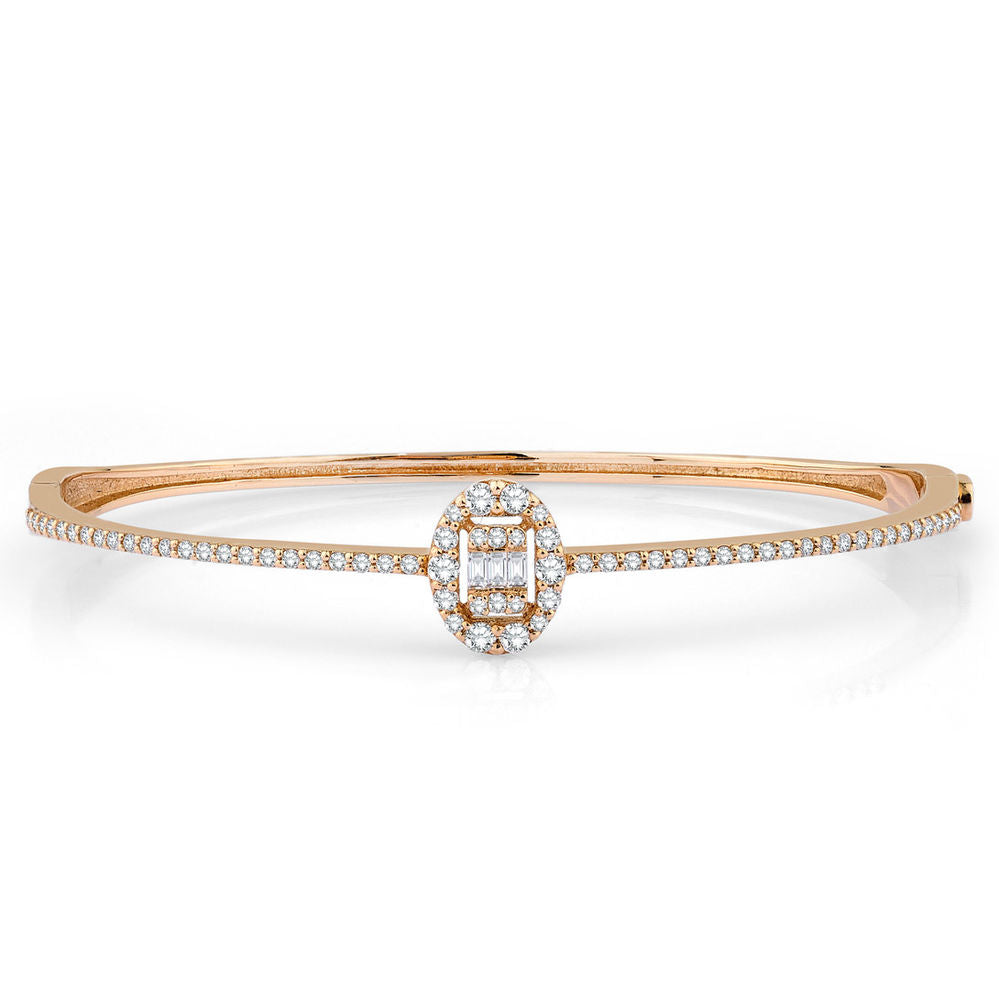 0.68 Carat Diamond Baguette Bracelet