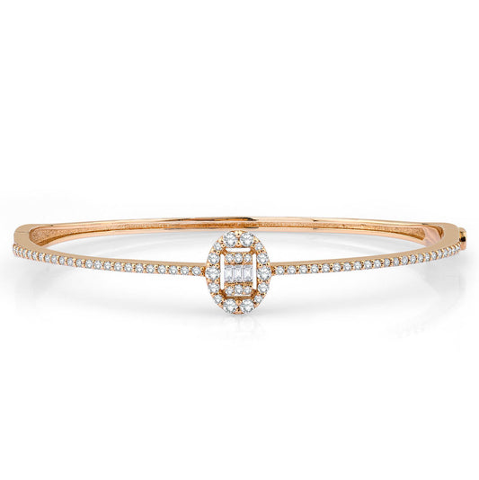 0.68 Carat Diamond Baguette Bracelet