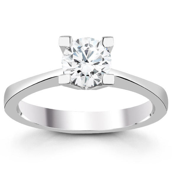 0.70 Carat E Color HRD Certificate Diamond Solitaire Ring