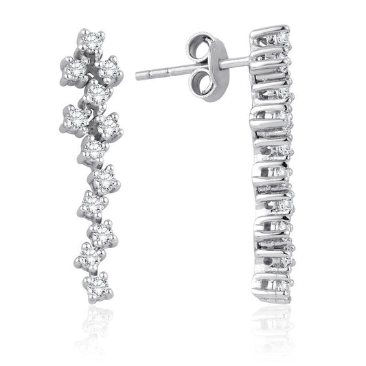 0.70 Carat Diamond Earrings
