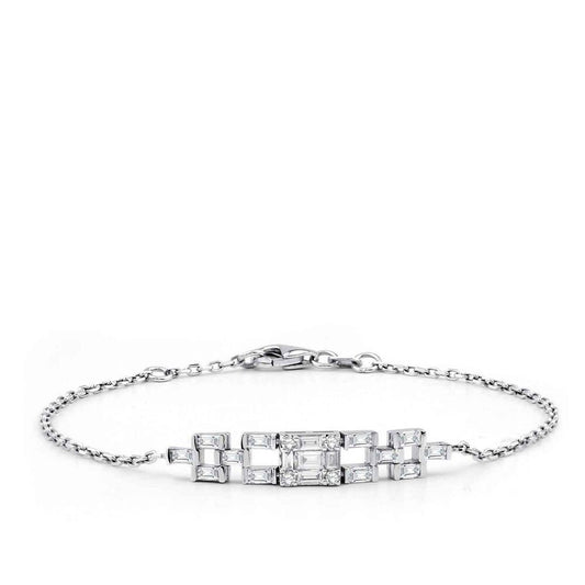 0.71 Carat Diamond Baguette Bracelet