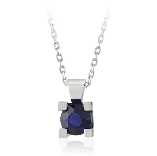 0.72 Carat Sapphire Necklace