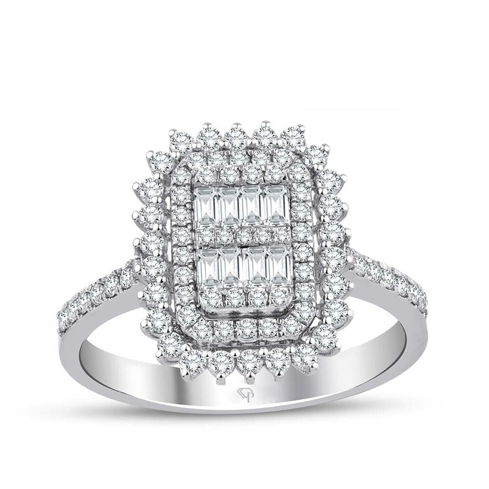 0.72 Karat Diamond Baguette Ring