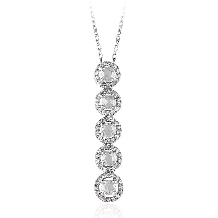 0.73 Carat Diamond Dainty Necklace