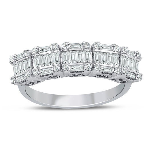 0.76 Carat Diamond Baguette Ring