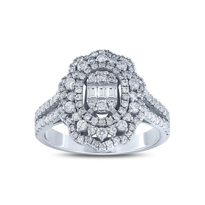 0.79 Karat Diamond Baguette Ring