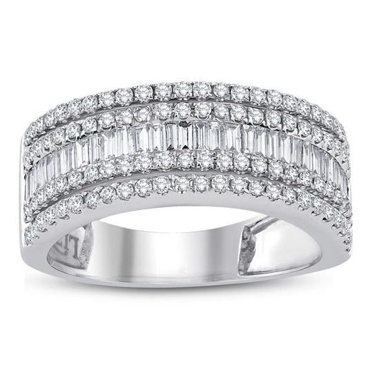 0.80 Carat Diamond Baguette Ring