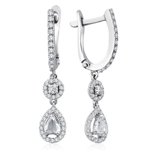 0.80 Carat Diamond Diamond Earrings