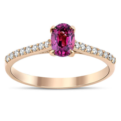 0.80 Carat Diamond Tourmaline Ring