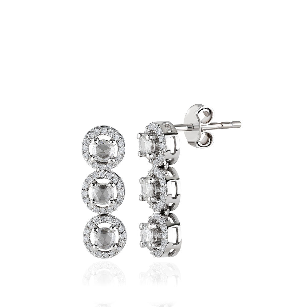 0.80 Carat Diamond Earrings